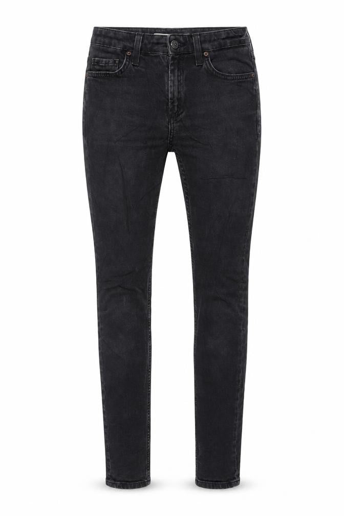Topshop Womens Black Cotton Skinny Jeans Size 26 in L34 in Regular Zip