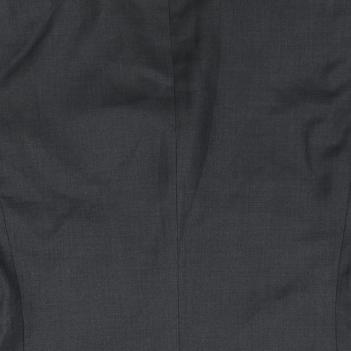 Burton Mens Grey Polyester Jacket Suit Jacket Size 36 Regular