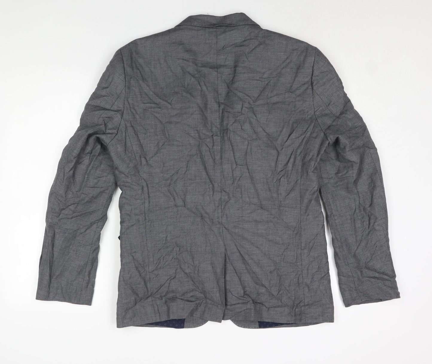 NEXT Mens Grey Cotton Jacket Blazer Size 42 Regular