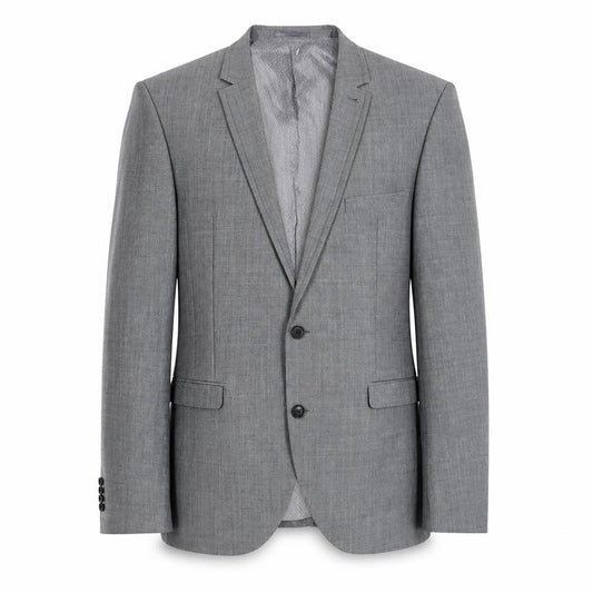 Front view of Next men’s grey wool jacket suit jacket, size 40, regular