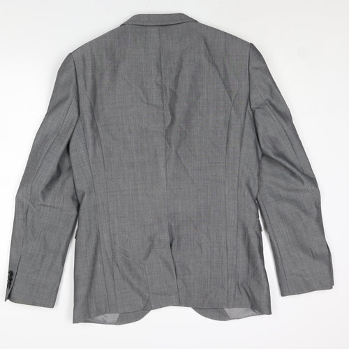 NEXT Mens Grey Wool Jacket Suit Jacket Size 40 Regular