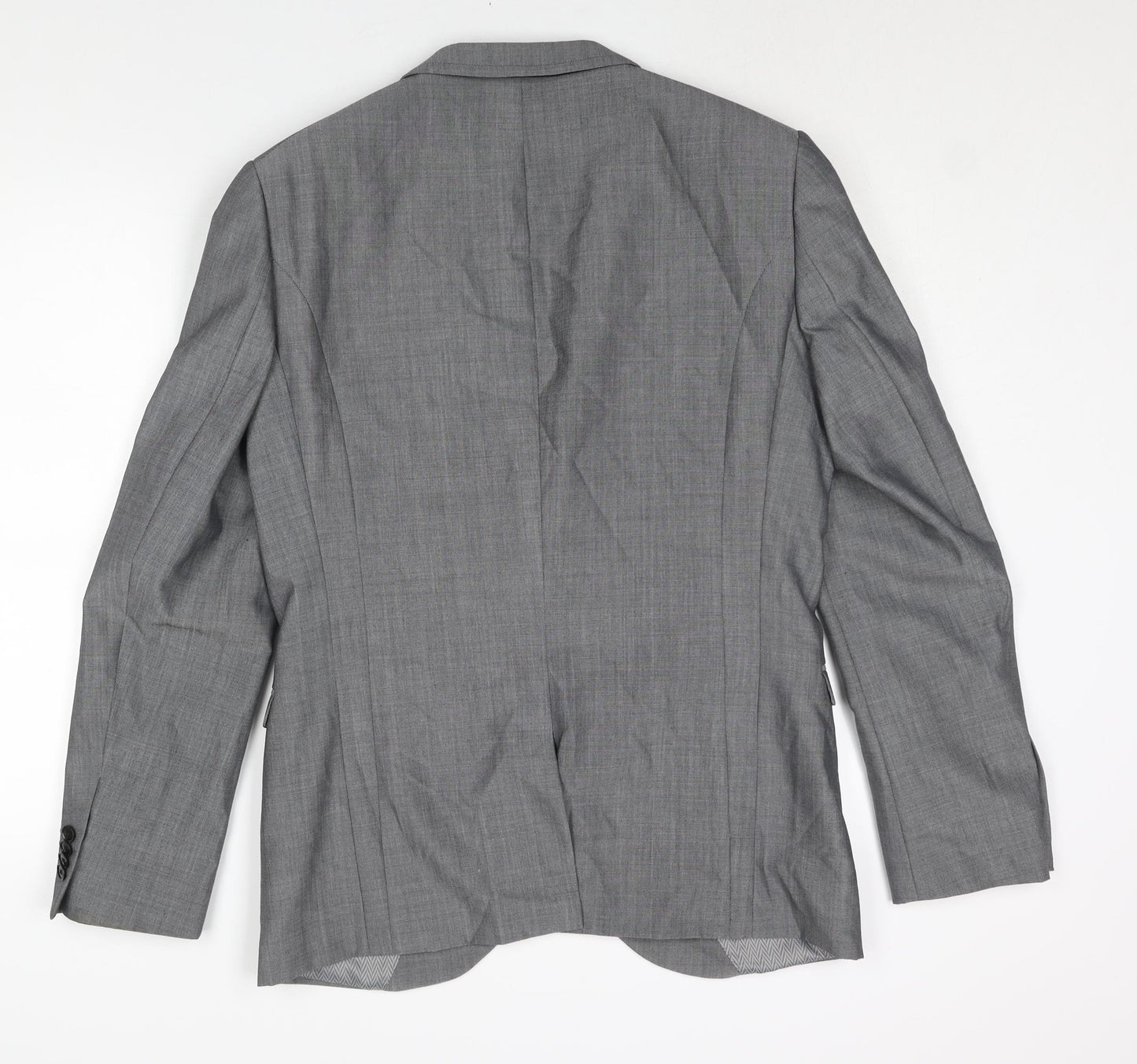 NEXT Mens Grey Wool Jacket Suit Jacket Size 40 Regular