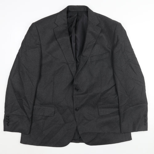 Marks and Spencer Mens Grey Polyester Jacket Suit Jacket Size 42 Regular