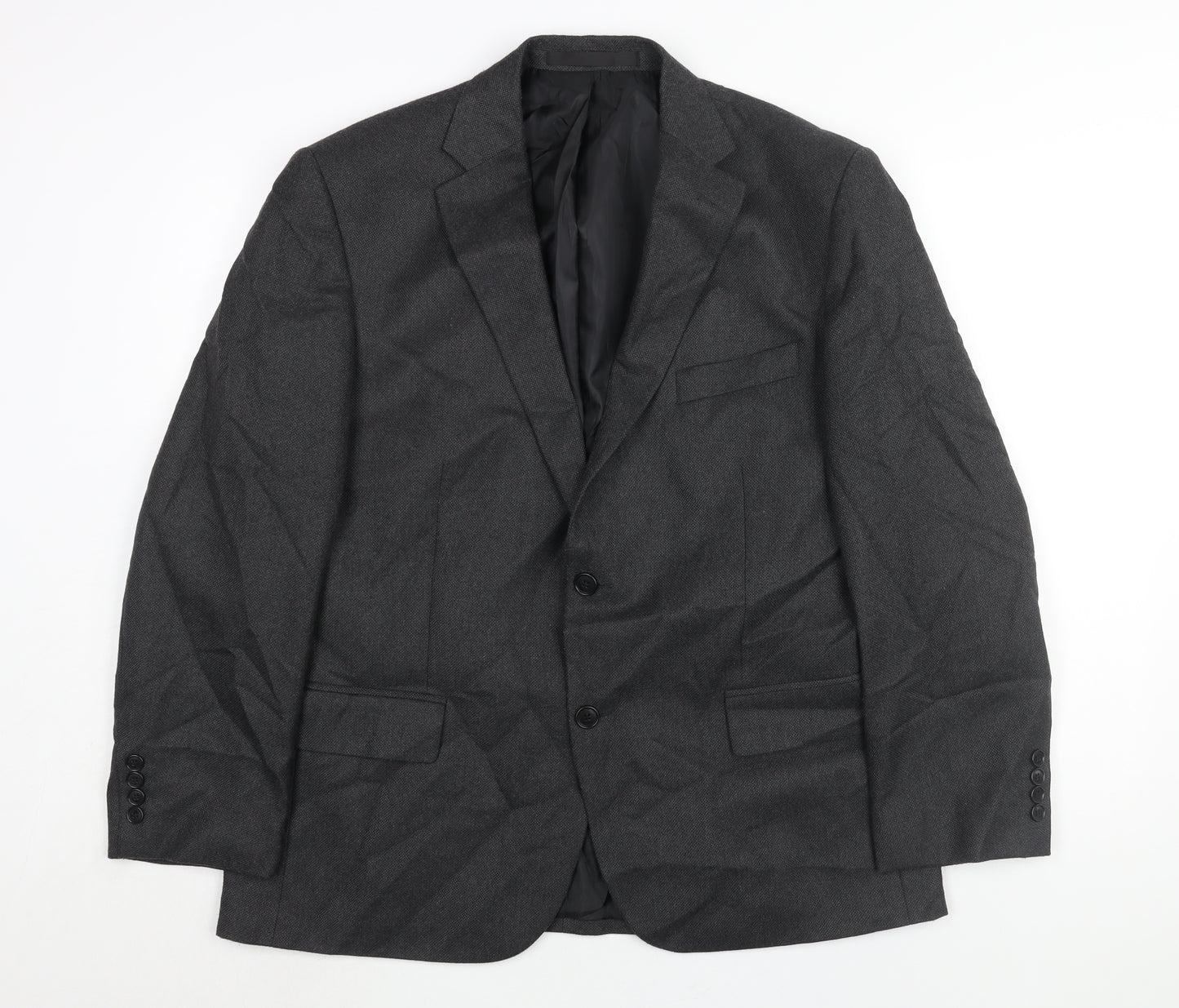 Marks and Spencer Mens Grey Polyester Jacket Suit Jacket Size 42 Regular