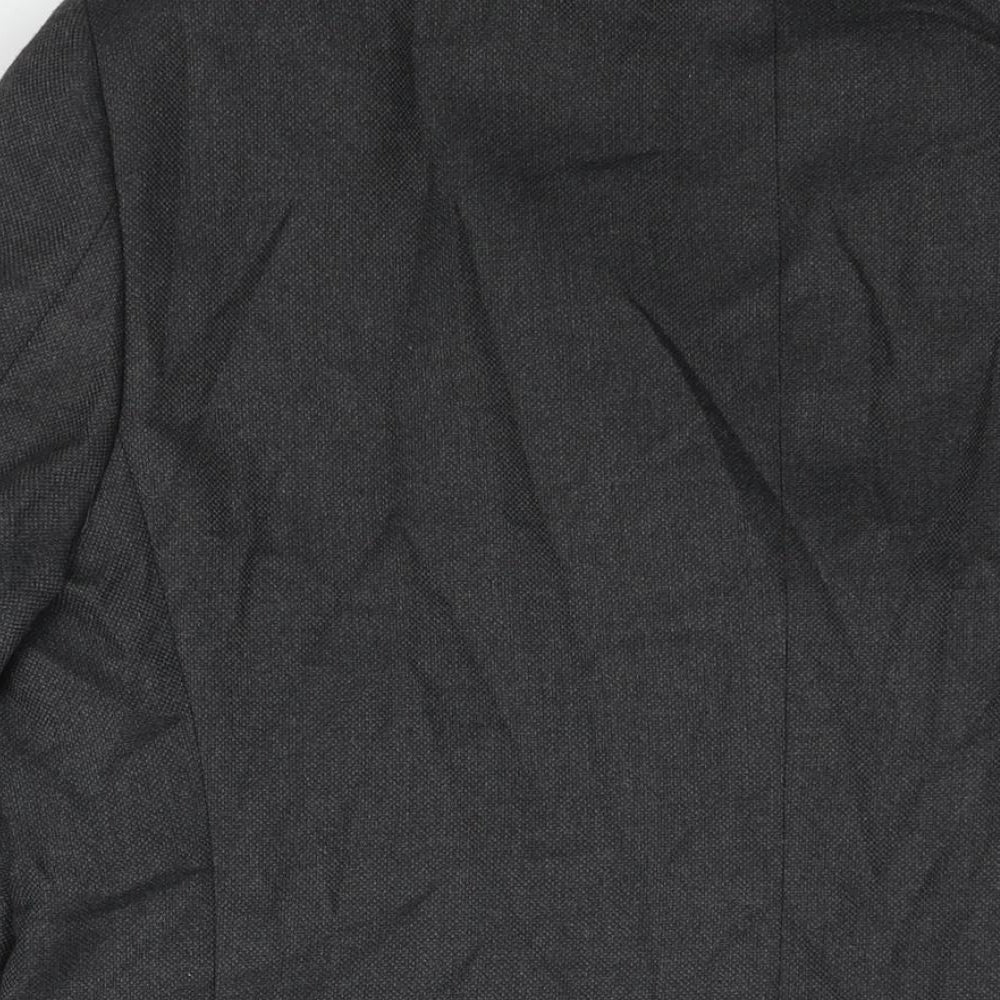 Marks and Spencer Mens Grey Polyester Jacket Suit Jacket Size 42 Regular