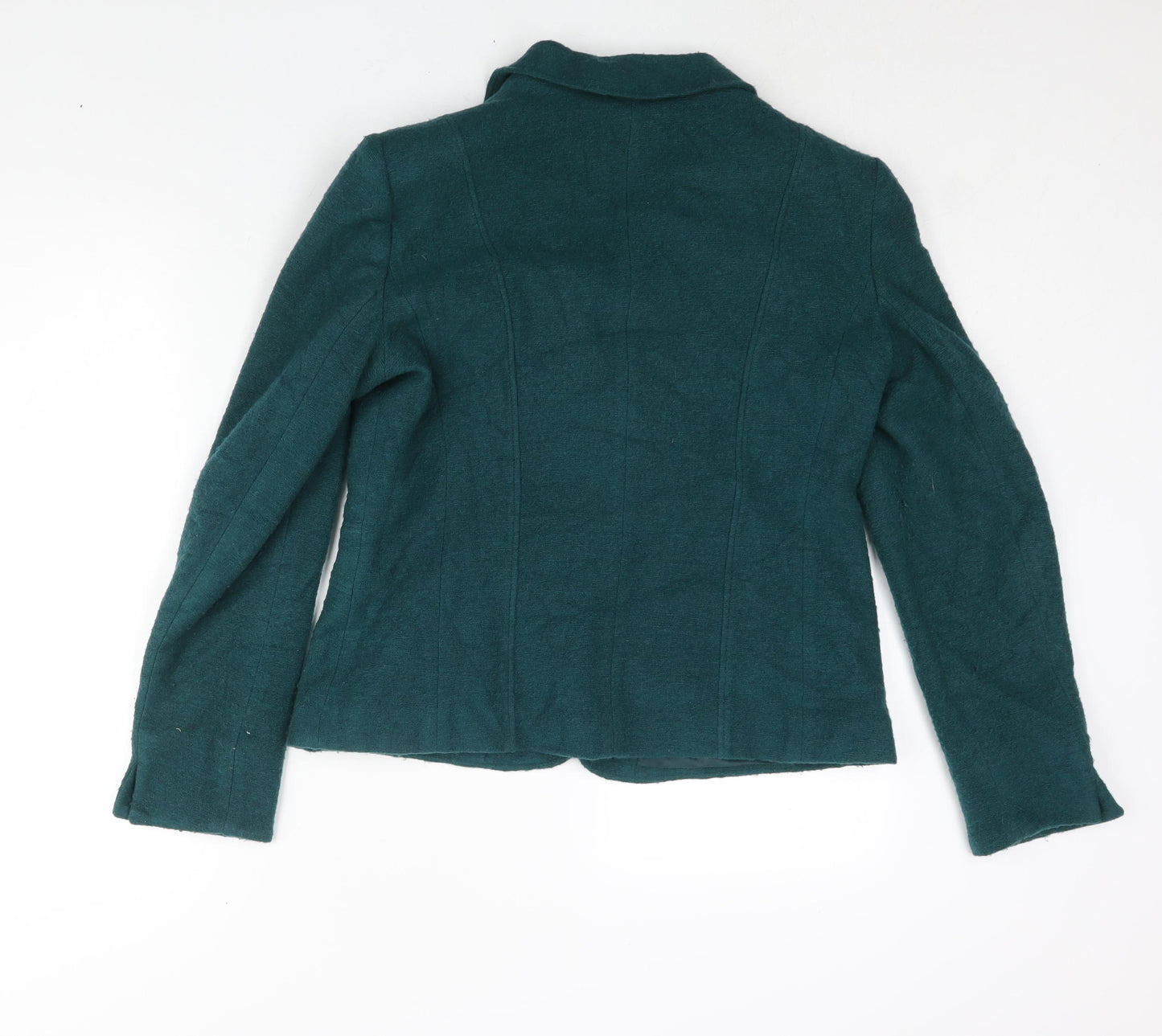 Kirsten Womens Green Jacket Size 12 Button