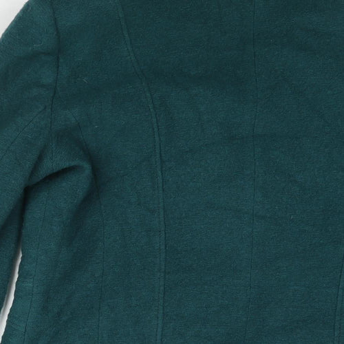 Kirsten Womens Green Jacket Size 12 Button