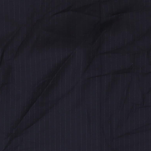 Samuel Windsor Mens Blue Striped Wool Jacket Suit Jacket Size 46 Regular