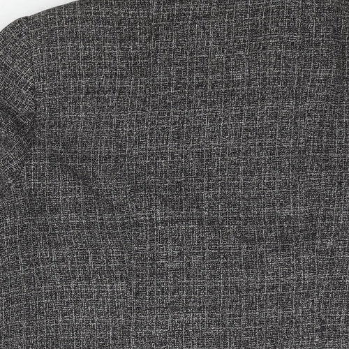 Editions Womens Black Pea Coat Coat Size 12 Button