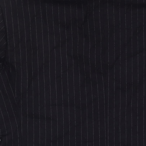 St Michael Mens Blue Striped Wool Jacket Suit Jacket Size 38 Regular
