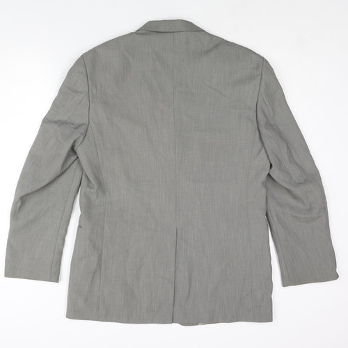 Wilson Mens Grey Polyester Jacket Suit Jacket Size 38 Regular