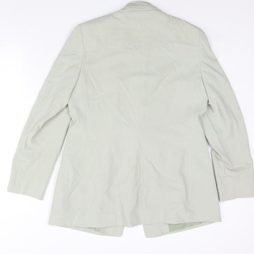 Marks and Spencer Womens Green Polyester Jacket Suit Jacket Size 14