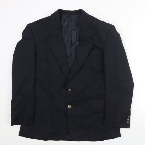 Debenhams Mens Blue Polyester Jacket Suit Jacket Size 40 Regular