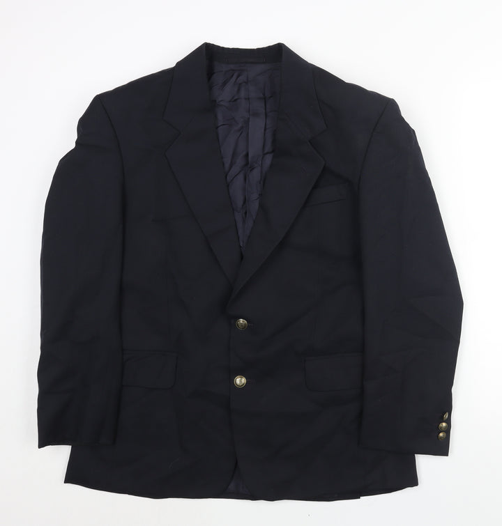 Debenhams Mens Blue Polyester Jacket Suit Jacket Size 40 Regular