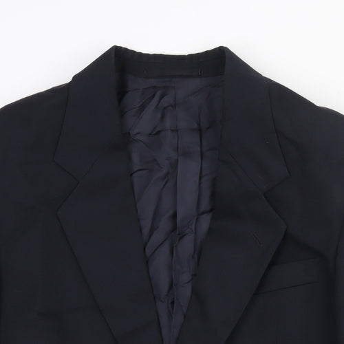 Debenhams Mens Blue Polyester Jacket Suit Jacket Size 40 Regular