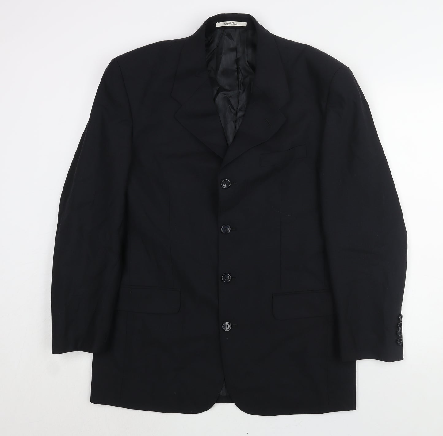 C&A Mens Black Wool Jacket Suit Jacket Size 40 Regular