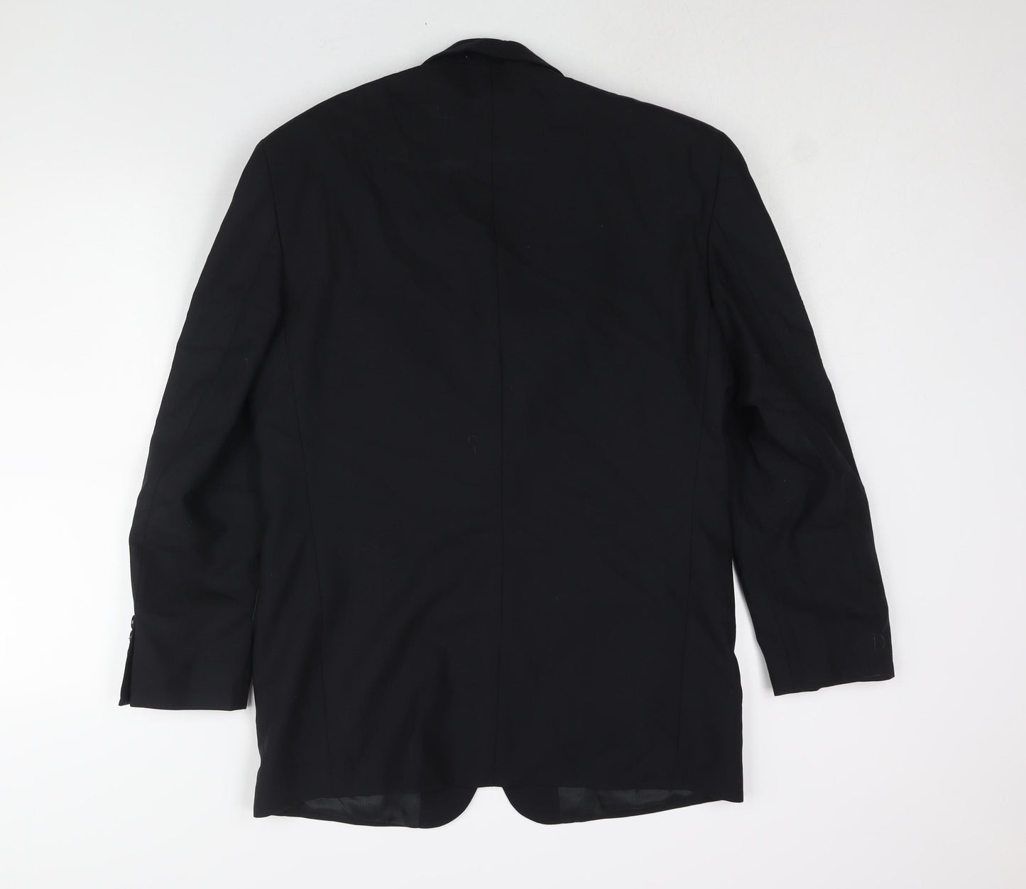 C&A Mens Black Wool Jacket Suit Jacket Size 40 Regular