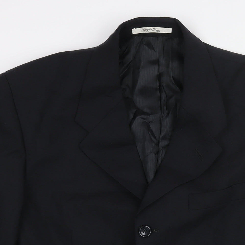 C&A Mens Black Wool Jacket Suit Jacket Size 40 Regular