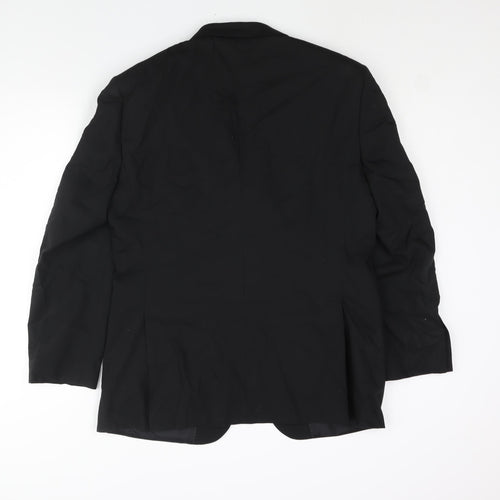NEXT Mens Black Wool Jacket Suit Jacket Size 40 Regular