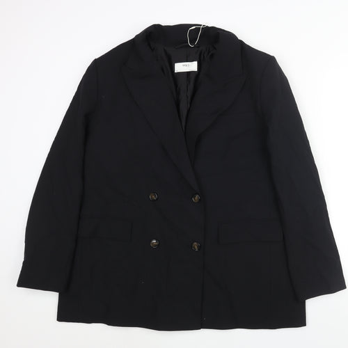 Marks and Womens Black Polyester Jacket Suit Jacket Size 18 - Vented Cuffs