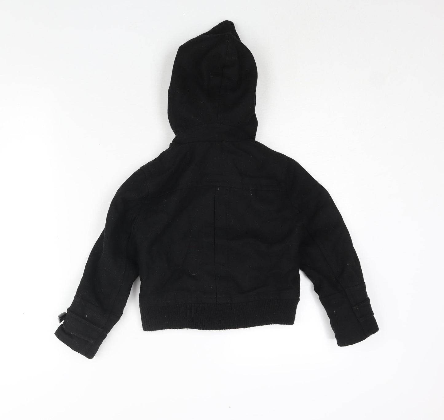 Zara Boys Black Bomber Jacket Jacket Size 4-5 Years Zip - Toggle Hooded
