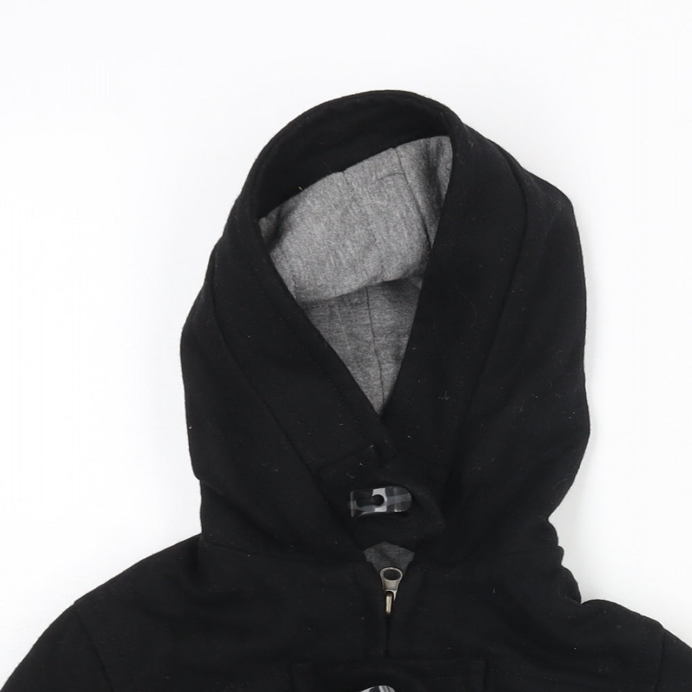 Zara Boys Black Bomber Jacket Jacket Size 4-5 Years Zip - Toggle Hooded
