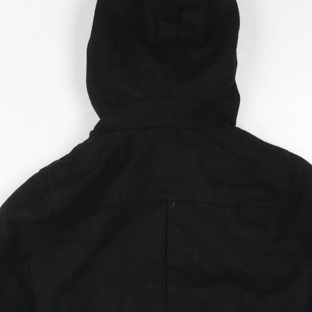 Zara Boys Black Bomber Jacket Jacket Size 4-5 Years Zip - Toggle Hooded