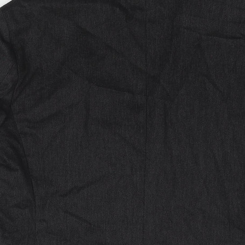 Royal Hem Mens Black Cotton Jacket Suit Jacket Size 36 Regular