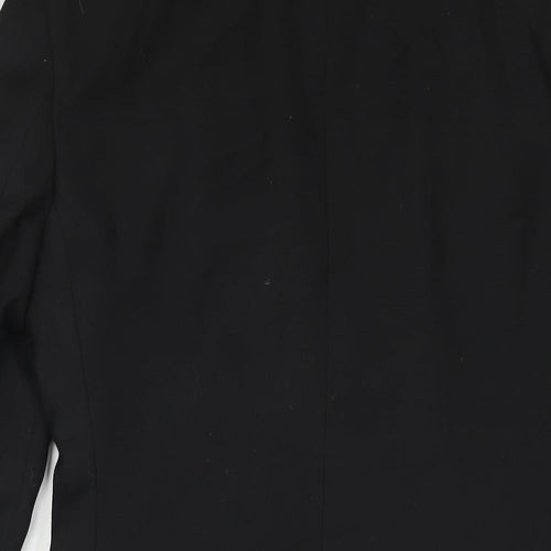 Topman Mens Black Polyester Jacket Suit Jacket Size 34 Regular