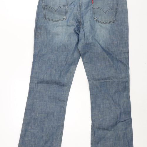 Levi's Womens Blue Cotton Bootcut Jeans Size 31 in L30 in Regular Zip - Starched