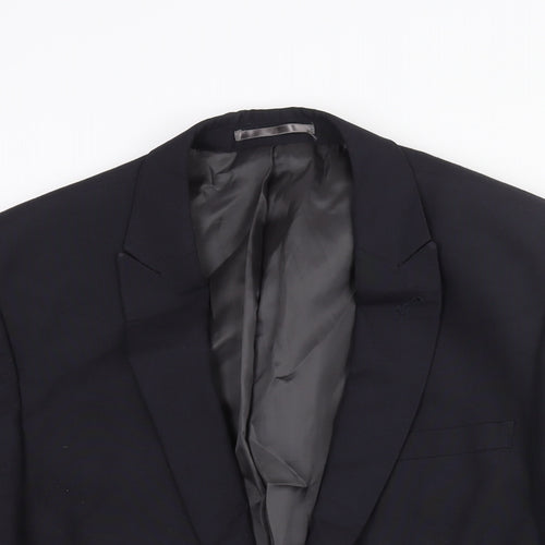 NEXT Mens Blue Polyester Jacket Suit Jacket Size 36 Regular
