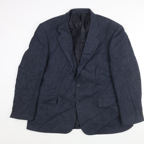 Debenhams Mens Blue Wool Jacket Suit Jacket Size 46 Regular