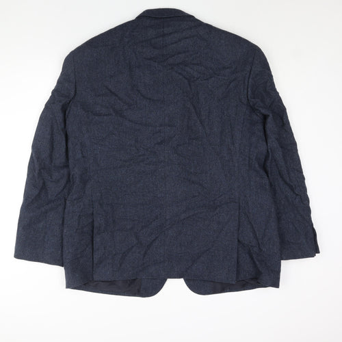 Debenhams Mens Blue Wool Jacket Suit Jacket Size 46 Regular