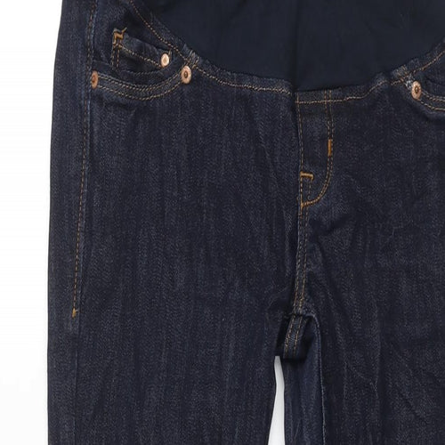 H&M Womens Blue Cotton Skinny Jeans Size 14 L30 in Regular