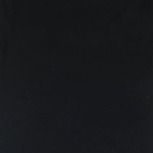 Converse Womens Black Cotton Basic T-Shirt Size S Crew Neck - Converse All Star Print