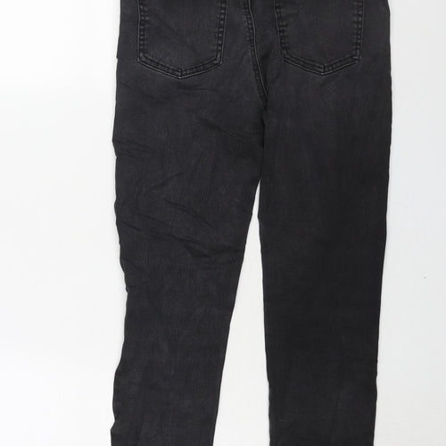 TU Womens Grey Cotton Skinny Jeans Size 12 L25 in Regular Zip