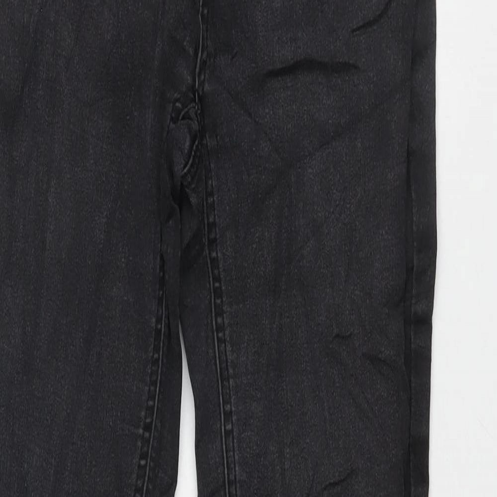 TU Womens Grey Cotton Skinny Jeans Size 12 L25 in Regular Zip
