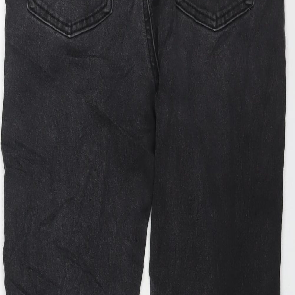 TU Womens Grey Cotton Skinny Jeans Size 12 L25 in Regular Zip