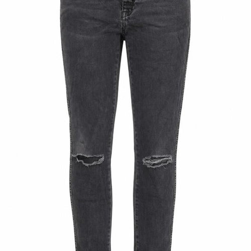 Denim Womens Grey Cotton Skinny Jeans Size 8 L28 in Regular Zip