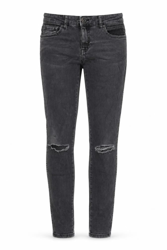 Denim Womens Grey Cotton Skinny Jeans Size 8 L28 in Regular Zip