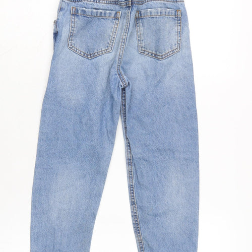 TU Boys Blue Cotton Skinny Jeans Size 8 Years L20 in Regular Zip