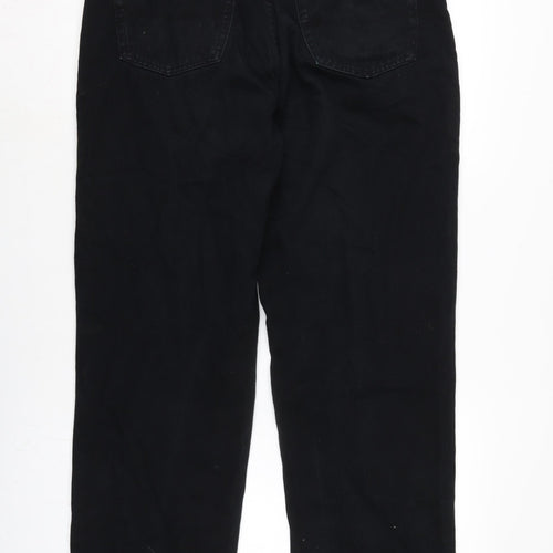 C2 Jeans Mens Black Cotton Straight Jeans Size 33 in L28 in Regular Zip