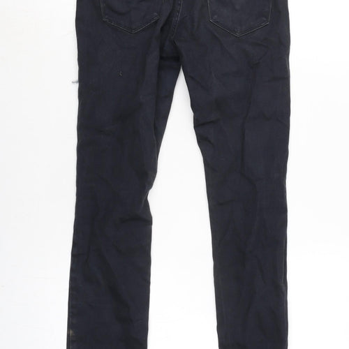 Diesal Womens Blue Cotton Blend Tapered Jeans Size 24 in L27 in Regular Zip
