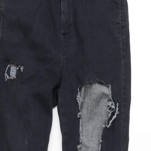 Diesal Womens Blue Cotton Blend Tapered Jeans Size 24 in L27 in Regular Zip