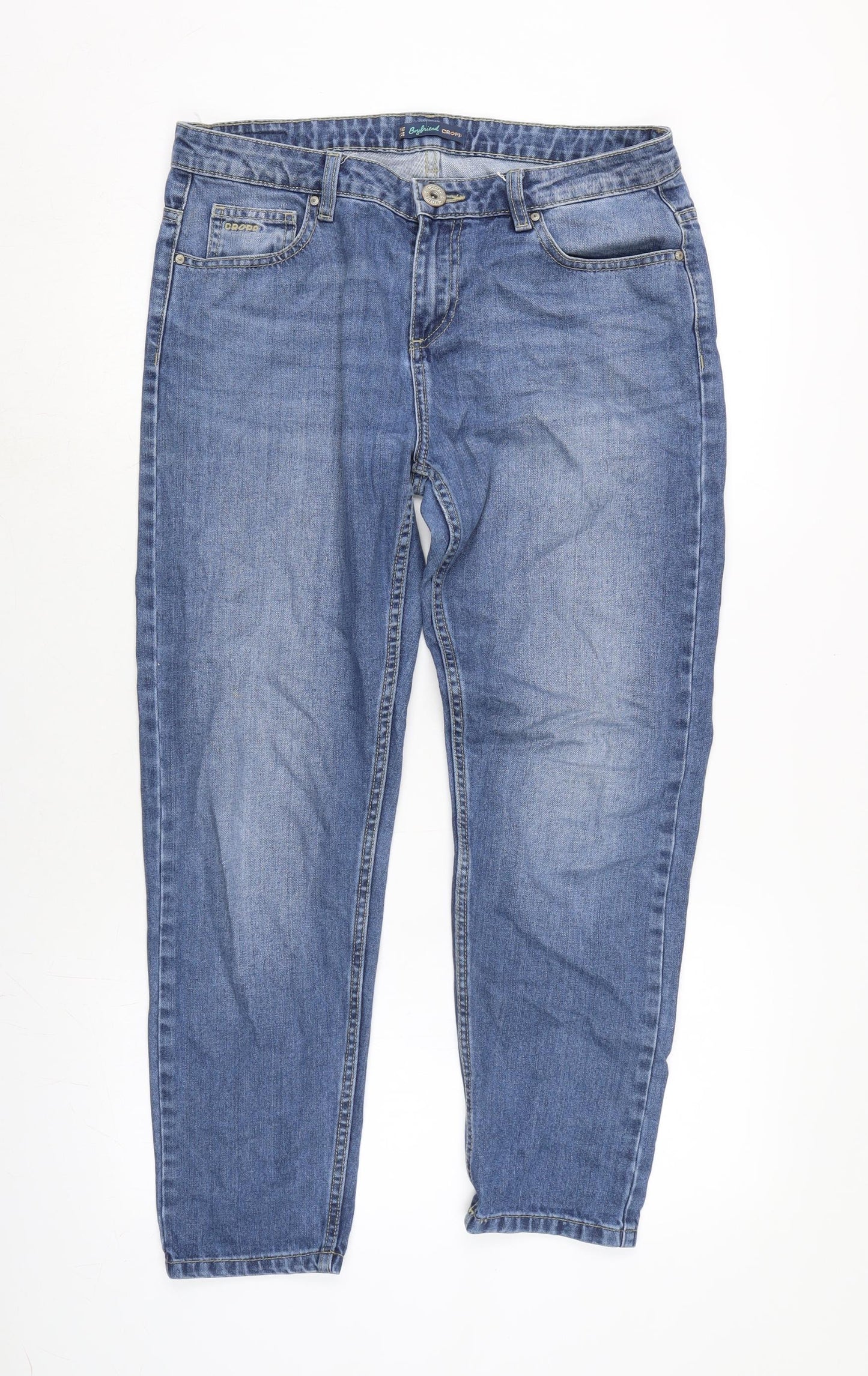 Cropp Mens Blue Cotton Straight Jeans Size 31 in L26 in Regular Zip