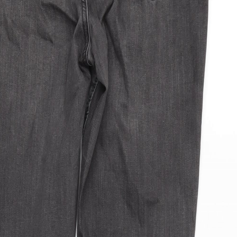 Denim & Co. Womens Green Cotton Blend Skinny Jeans Size 16 L29 in Regular Zip