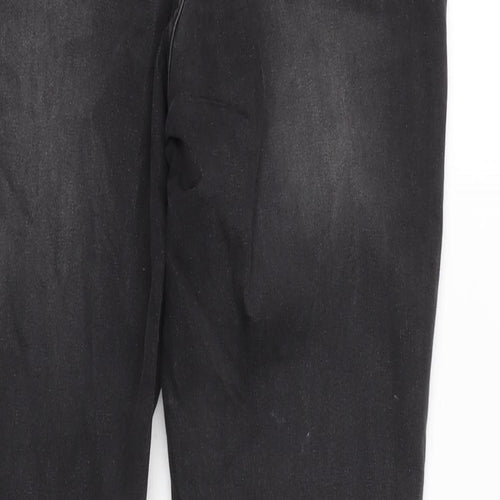 Gemo Womens Grey Cotton Blend Tapered Jeans Size 32 in L28.5 in Regular Zip