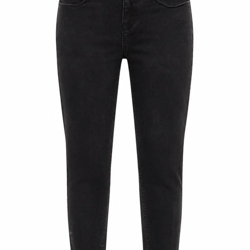 COLLUSION Womens Black Cotton Blend Skinny Jeans Size 8 L20 in Regular Zip