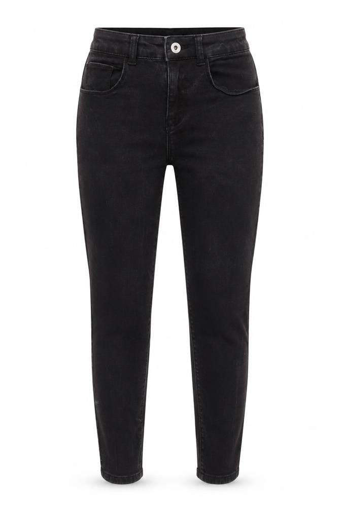 COLLUSION Womens Black Cotton Blend Skinny Jeans Size 8 L20 in Regular Zip