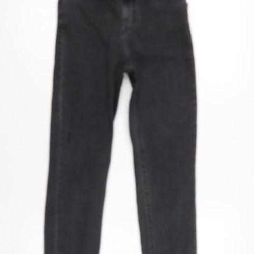 COLLUSION Womens Grey Cotton Blend Straight Jeans Size 24 in L30 in Regular Zip